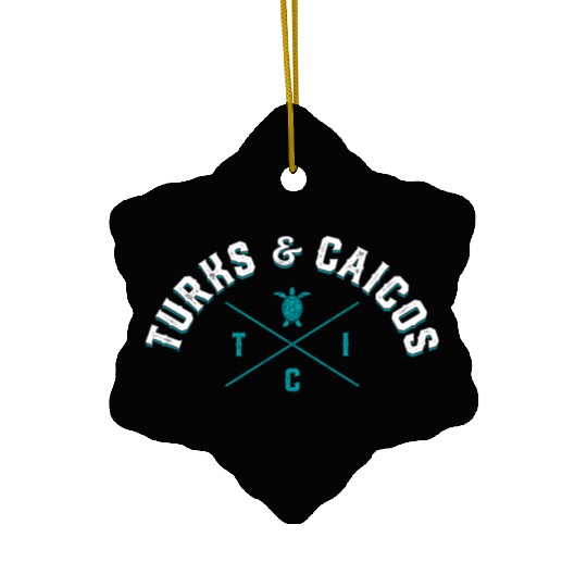 Turks And Caicos Islands Tropical Travel Ceramic Ornaments