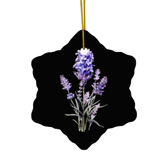 Lavender Flower Ceramic Ornaments