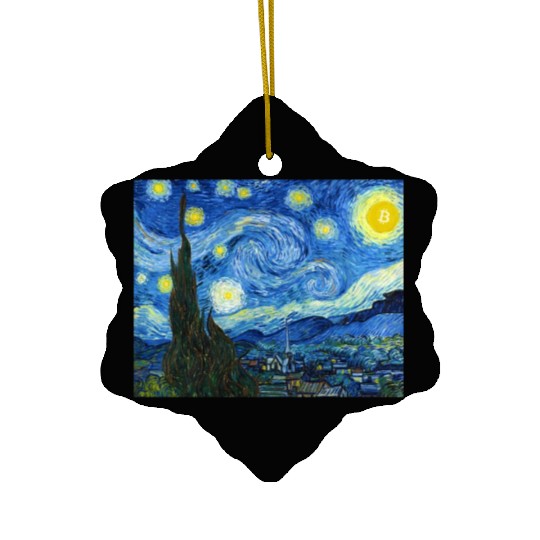 The Bitcoiny Night Ceramic Ornaments