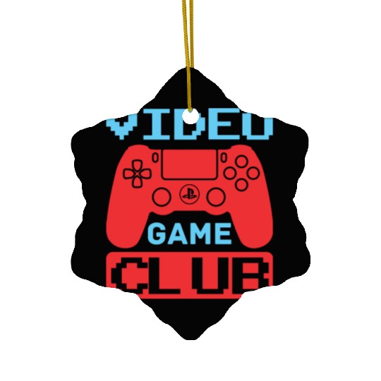 Video game club gamer Ceramic Ornaments