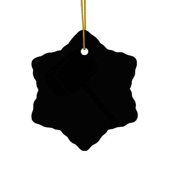 Thor hammer Ceramic Ornaments