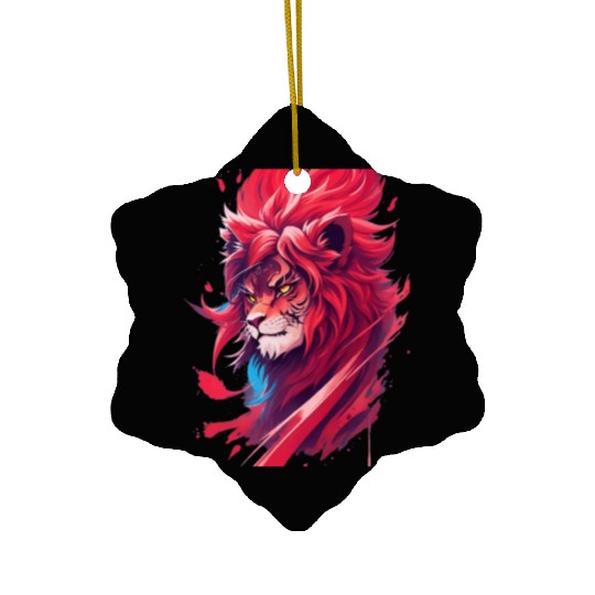 Ninja lion nice Ceramic Ornaments Ai design