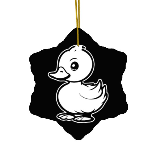 Duck Bird Nature Pond Ceramic Ornaments