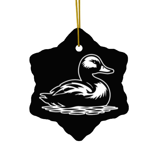 Duck Bird Nature Pond Ceramic Ornaments