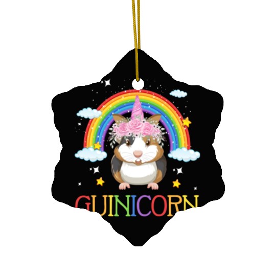 Vector guinicorn Ceramic Ornaments for guinea pig lovers