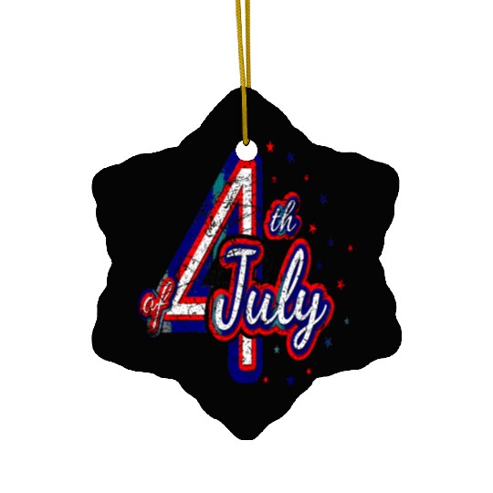 4th July Independence Day United States Vintage Di Ceramic Ornaments