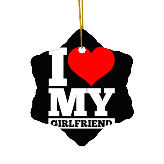 Valentines Day Girlfriend girl Ceramic Ornaments