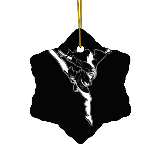 Female Dance Teacher Ceramic Ornaments