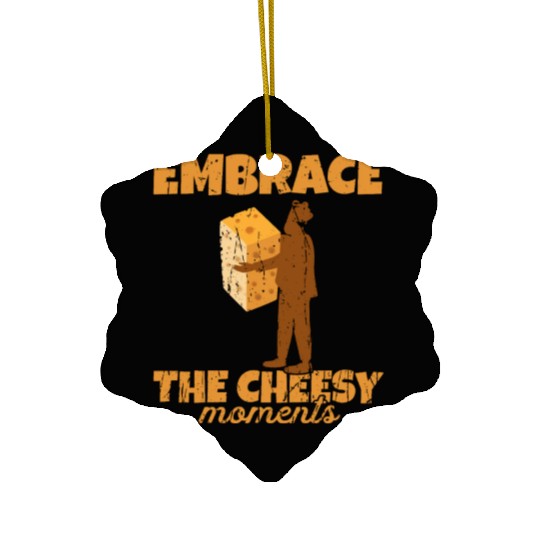 Embrace the cheesy moments - Cheese Ceramic Ornaments