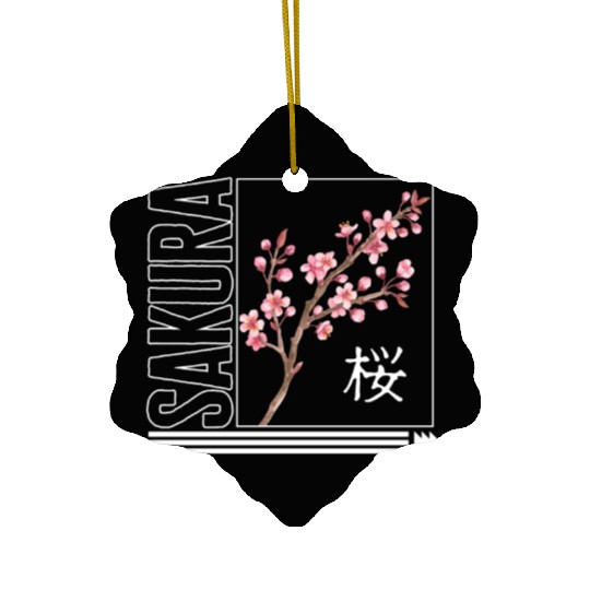 Cherry Blossom Ceramic Ornaments, Sakura Kawaii Pop Culture
