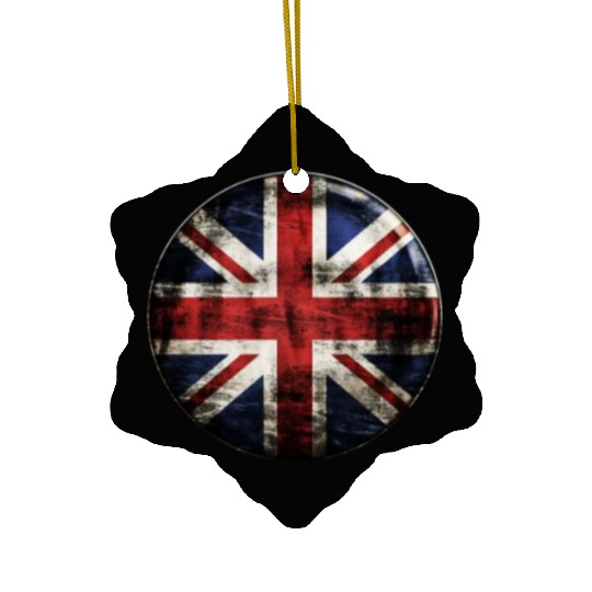 Union Jack Vintage Distressed Ceramic Ornaments