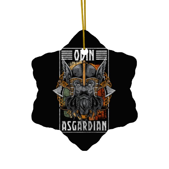 Odin Valhalla Symbol Ceramic Ornaments