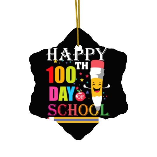 100Th Day Of School Teacher 100 Days Of School Sme Ceramic Ornaments