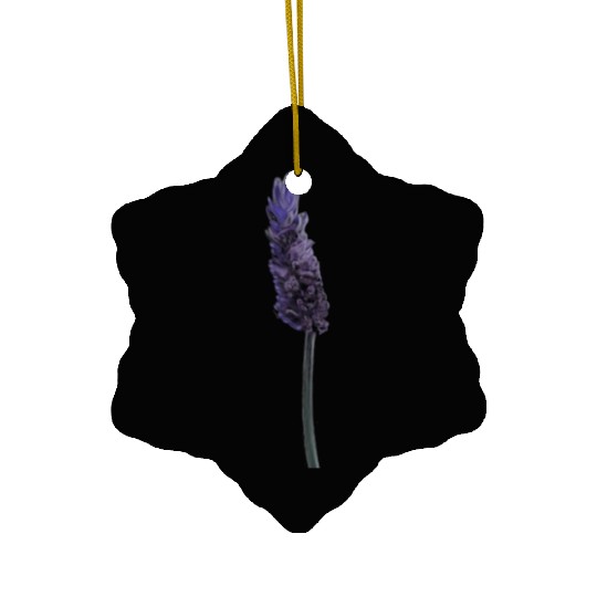 Lavender Flower Illustration Ceramic Ornaments