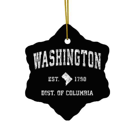 Washington Dc Athletic Sports Ceramic Ornaments