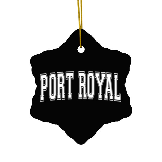 Port Royal Sc South Carolina Usa Sport Varsity Ceramic Ornaments