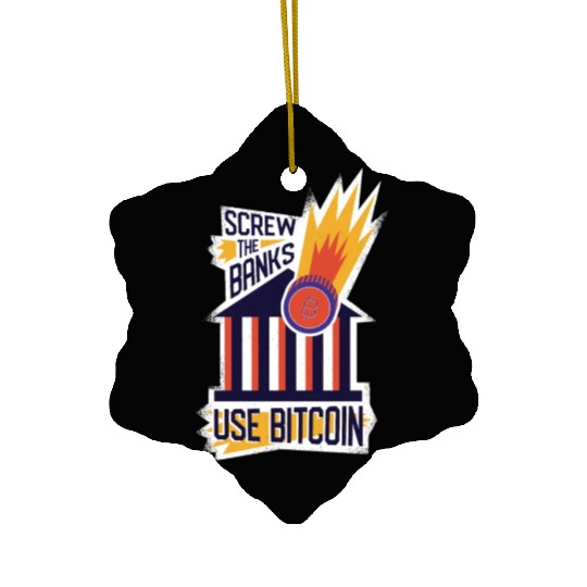 Use Bitcoin Ceramic Ornaments