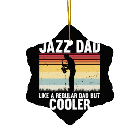 Hilarious Sax Beating Trombone Saxophonist Lover Ceramic Ornaments