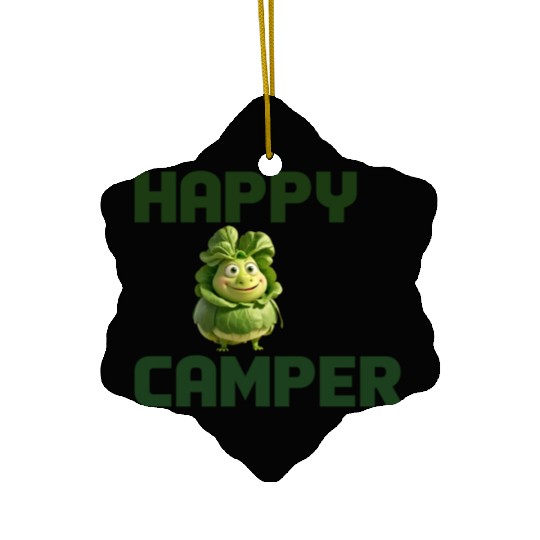happy camper Ceramic Ornaments