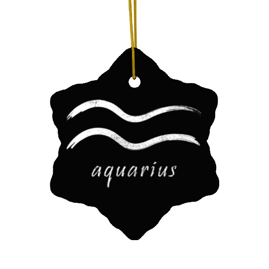 Zodiac Symbol Sign Aquarius Ceramic Ornaments