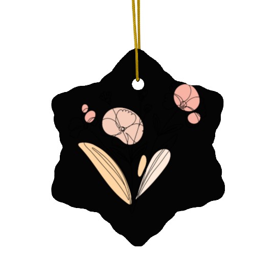 Wildflowers Flowers Nature Bouquet Ceramic Ornaments