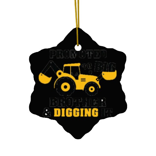 Promoted to big brother & digging it for newborn Ceramic Ornaments