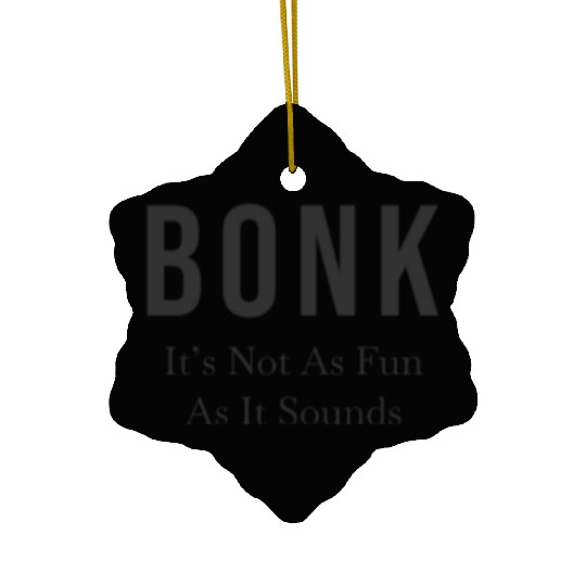 High School Running Ceramic Ornaments, XC Run Bonk, Unisex's
