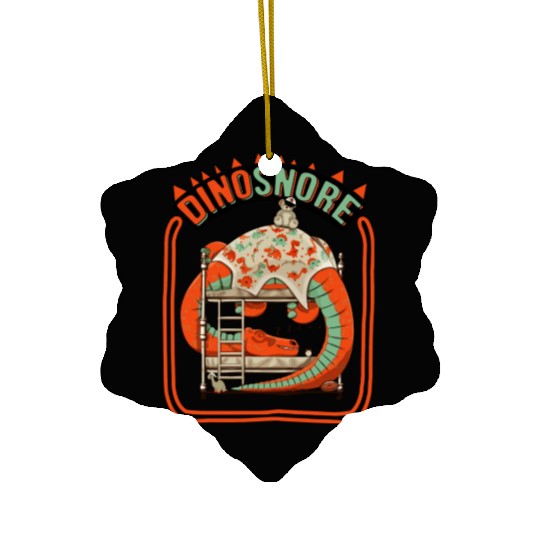 Dinosnore Sleeping Dinosaur Ceramic Ornaments