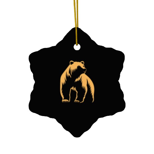 Bear Animal Grizzly Natures Ceramic Ornaments