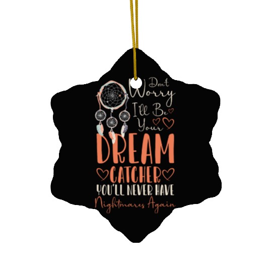 Dream Catcher Feather Yoga Ceramic Ornaments