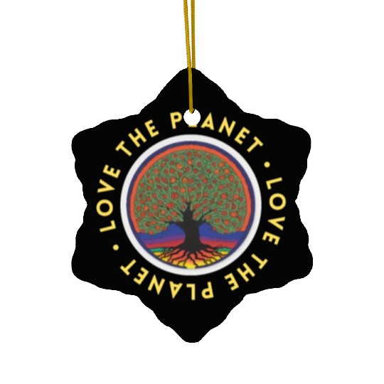 Tree: detailed, relaxing, & positive Ceramic Ornaments