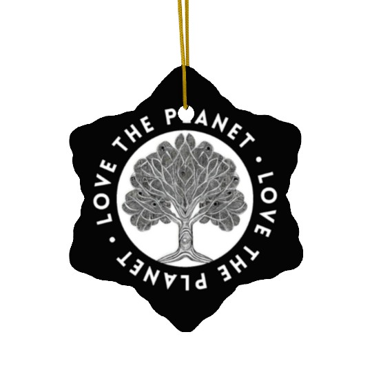 Tree: detailed, relaxing, & positive Ceramic Ornaments