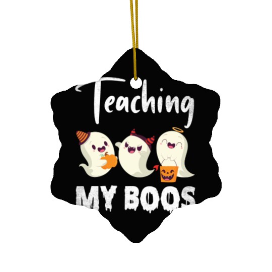 Ghosts Candy Corns Pumpkin Light Halloween Ceramic Ornaments