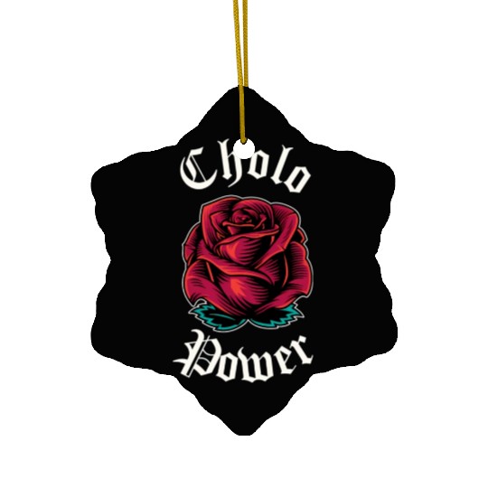Cholo Power Mecan Chicano Cholo For Cholo Ceramic Ornaments