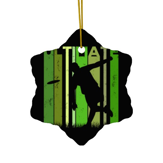 Ultimate Frisbee Frolf Disc Golf Flying Disc Sport Ceramic Ornaments