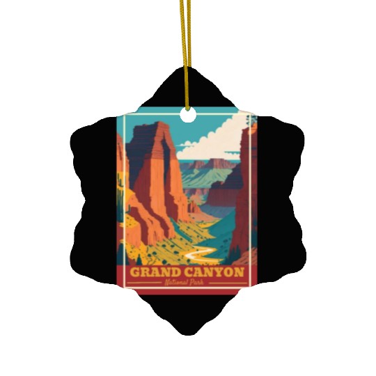 Grand Canyon National Park Arizonna Vintage Ceramic Ornaments