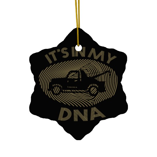 tow Truck DNA - It's in my DNA Design Ceramic Ornaments