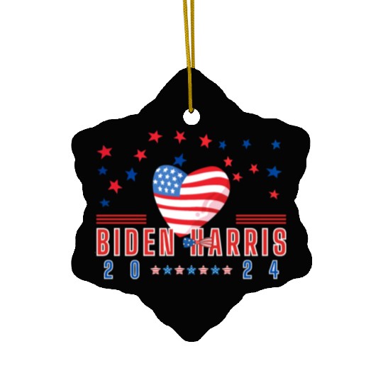 US President Joe Biden supported US Vice President Ceramic Ornaments