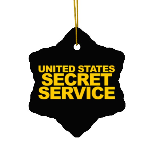 Us Secret Service Police Law Enforcement Ceramic Ornaments