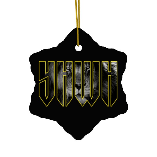 YHWH Yahweh Lion Christian Ceramic Ornaments