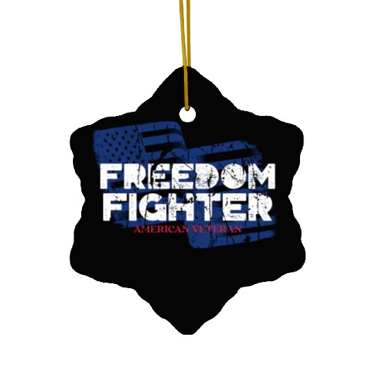 American Veteran | US Veteran | Military Veteran Ceramic Ornaments