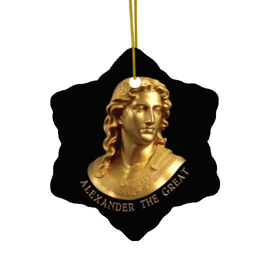 Alexander the Great, the great Greek warrior. Ceramic Ornaments