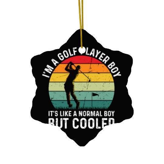 I'm A Golf Player Boy - Golfer Golfing Boys Ceramic Ornaments