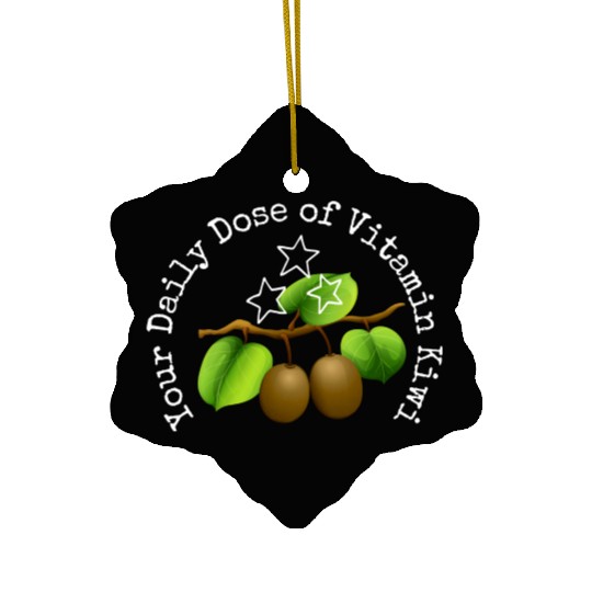 Your Daily Dose Of Vitamin Kiwi Ceramic Ornaments