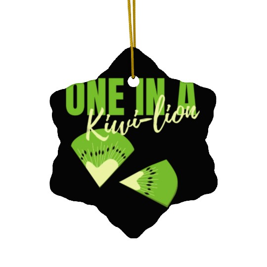 One In A Kiwi Lion Ceramic Ornaments