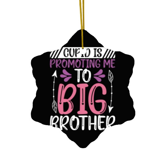 Valentine Pregnancy Announcement Big Brother Cupid Ceramic Ornaments