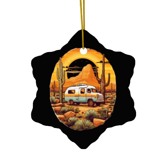 Nature, camping, freedom, independent, gift, Ceramic Ornaments