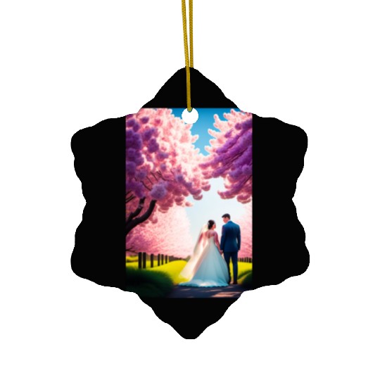 SPRING WEDDING Ceramic Ornaments