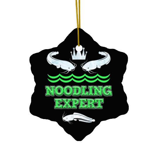 Noodler Catfish Fishing Noodling Expert Ceramic Ornaments