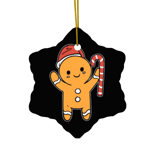 Gingerbread Cookie Baker Gift Ceramic Ornaments